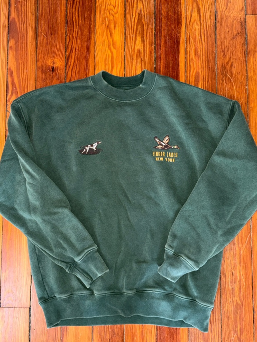 Abercrombie & Fitch Forest Green Crewneck Sweatshirt
